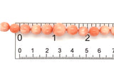 7mm-10mm Genuine Natural Coral Bead Bracelet w/14k Gold Fits 6 3/4" Wrist #J7332