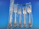 Grande Baroque Wallace Sterling Silver Flatware Set Service 64 pc Dinner XL New