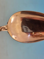 Emile Huignard French Sterling Silver Coffee Spoon Bright-Cut Back Birds Leaves