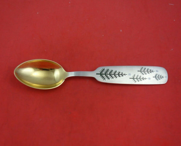 Christmas Spoon by A. Michelsen Danish Sterling Silver Teaspoon 1950 Vermeil