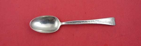 Lap Over Edge Acid Etched Tiffany Sterling Silver Teaspoon fish in seaweed 6"