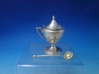 Number 220 by Gorham Sterling Silver Salt Dip Master Gold Washed w/spoon (#6129)