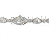 Sterling Bracelet Five Panel Horses Carl Art (#J5483)
