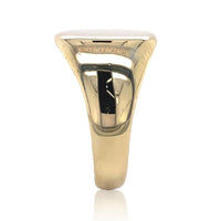 10k Yellow Gold Plain Blank Men's Signet Ring Size 8 Jewelry (#J6795)