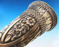 English Sterling Tussie Mussie Posey Posy Holder with Agate Circa 1875 (#J1277)