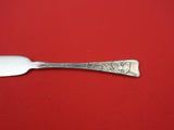 Lap Over Edge Acid Etched by Tiffany Sterling Butter Spreader FH 6" Plum Blossom