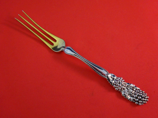 Blackberry by Tiffany and Co Sterling Silver Fruit Fork Goldwashed 6" No Leaf