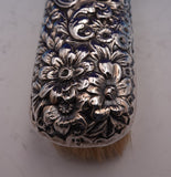 Cluny by Gorham Brush Set 2pc Hairbrush #602A Clothes Brush #607 (#9297)