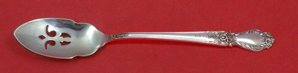 Brocade by International Sterling Silver Olive Spoon Pierced 5 3/4" Custom Made