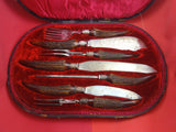 Irish Gibson & Co Antler Handle Carving Set 7-pc Original Box Vintage Belfast