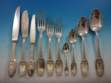 Delafosse by Christofle France Silverplate Flatware Set 12 Service 137 pieces