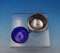 Shell by Mueck-Cary Sterling Silver Salt Pepper Set 2pc Cobalt Liner (#6808-2)