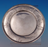 Matthews Co Sterling Silver Child's Set 2pc Plate Bowl Acid Etched Kewpies #9030