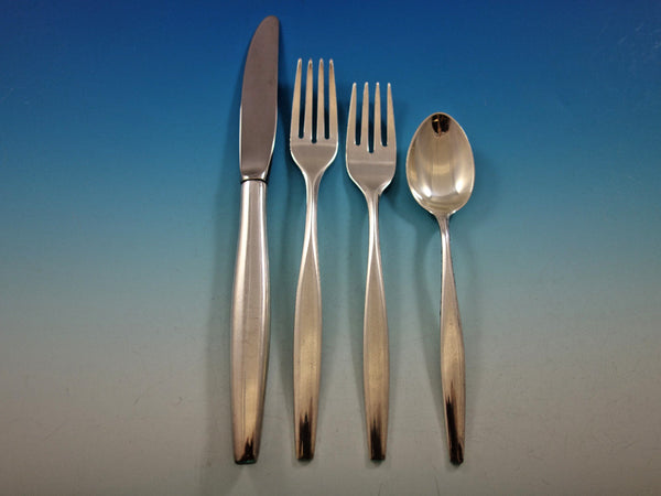 Signet by Kirk Sterling Silver Flatware Set Service 55 pcs Mid Century Modern