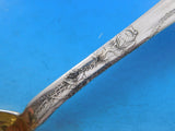 Lap Over Edge Acid Etched by Tiffany Sterling Silver Berry Spoon Conch GW 9 5/8"