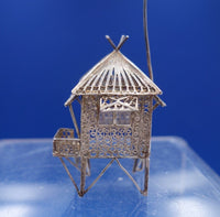 Filigree by Unknown Sterling Silver Doll House Miniature House on Stilts (#6889)