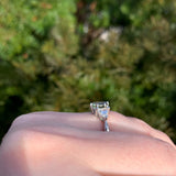 Platinum 1.28 Carat GIA Genuine Natural Alexandrite and Diamond Ring (#J6505)