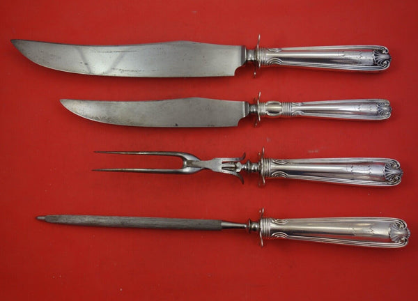 Benjamin Ben Franklin by Towle Sterling Silver Roast Carving Set 4pc HH WS