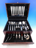 Lotus by Sorensen Danish Sterling silver Flatware Set 8 Service 70 pieces