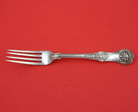 Queens by George Adams English Sterling Silver Dinner Fork w/Oyster Shell 8 1/4"