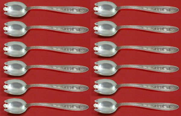 Wedgwood by International Sterling Silver Ice Cream Dessert Fork Custom Set 12pc