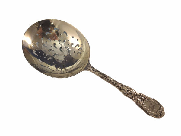 Chrysanthemum by Tiffany Sterling Silver Cocktail Spoon Pierced Unusual 7 1/2"