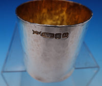 RTM .999 Silver Beaker Gold Washed w/ Table Rest 2 3/4" x 2 3/8" (#7607) Unique