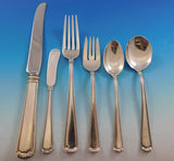 Scroll and Bead Blackinton Sterling Silver Flatware Service 12 Set 82 pcs Dinner