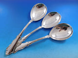 Holberg by A. Dragsted Danish Sterling Silver Flatware Set for 12 Rare 59 pcs