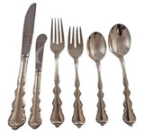 Angelique by International Sterling Silver Flatware Set For 18 Service 114 Pcs