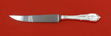 Rose Point by Wallace Sterling Silver Steak Knife Serrated HHWS Custom 8 1/2"