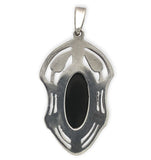 Sterling Kalo Black Onyx Pendant Handwrought by Bjarne Axness (#J6849)