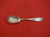 Olive by Farrington & Hunnewell Coin Silver Berry Spoon AS Shell Bowl 8 3/4"