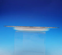 Gorham Sterling Silver Card Tray Zigzag Ribbon Border BC w/ Shell Design (#3539)