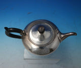 Danish .934 Silver Tea Pot Individual w/Wood Handle and Finial 4" x 8 1/4" #5511