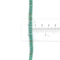 5mm Strand of Patagonia Genuine Natural Turquoise Beads Necklace 19" (#J6759)