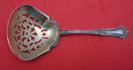 Albemarle By Gorham Sterling Silver Nut Spoon Goldwashed Pierced 4 7/8"