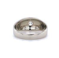 14k White Gold Men's .19ct Genuine Natural Diamond Ring Jewelry (#J5647)
