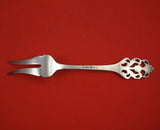 Viking Rose by Th. Marthinsen Norwegian .830 Silver Cold Meat Fork 2-Tine 7 3/4"
