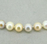Pastel 8.55mm Freshwater Strand of Pearls Necklace with 14k Gold Clasp (#J4574)