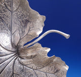 Buccellati Gianamaria Italian Sterling Silver Dish Maple Leaf 7 Point Box #7026