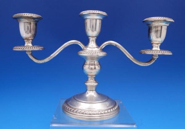 English Gadroon by Gorham Sterling Silver Candelabra 3-Light #668 (#8075)