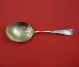 Number 43 by Towle Sterling Silver Berry Spoon GW Bright-Cut with Clovers 8 5/8"