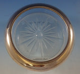 Bead Edge by Frank Whiting Sterling Silver Champagne Coaster with Glass (#2492)