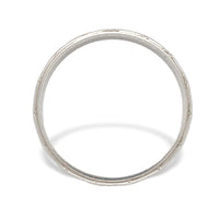 18k White Gold Wedding Band Ring Size 6.75 Jewelry (#J7282)