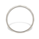 18k White Gold Wedding Band Ring Size 6.75 Jewelry (#J7282)