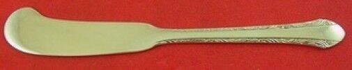 Chased Romantique by Alvin Sterling Silver Butter Spreader Flat Handle 5 1/2"