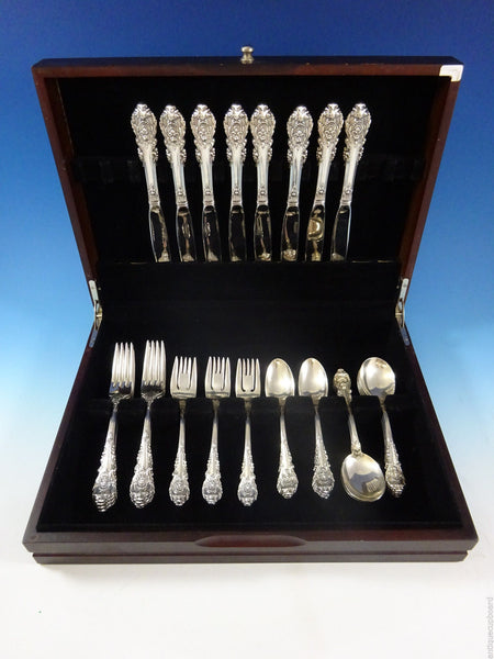 Sir Christopher by Wallace Sterling Silver Flatware Set For 8 Service 40 Pieces