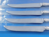 Hampton Court by Reed and Barton Sterling Steak Knife Set 4pc Texas Sized Custom