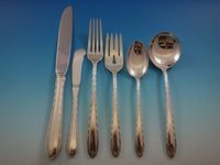 Silver Flutes by Towle Sterling Silver Flatware Set for 18 Service 122 pieces